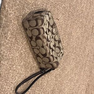 Coach wristlet or makeup bag